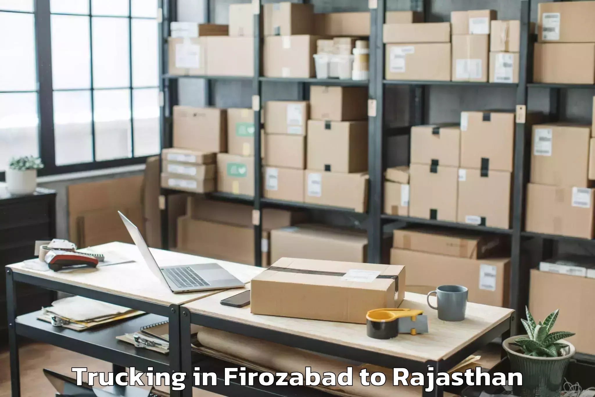 Comprehensive Firozabad to Ratangarh Churu Trucking